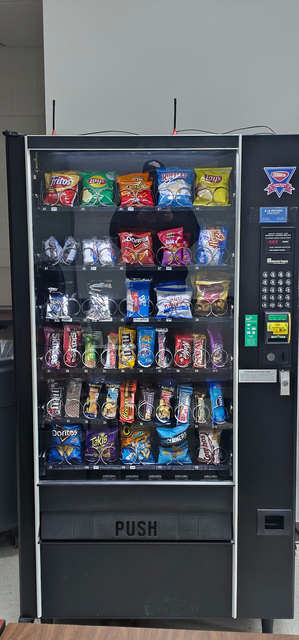 Vending machine display